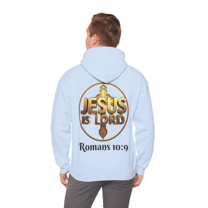 Jesus Is Lord Christian Hoodie – Men’s Bold Faith Streetwear (Dark Lettering)