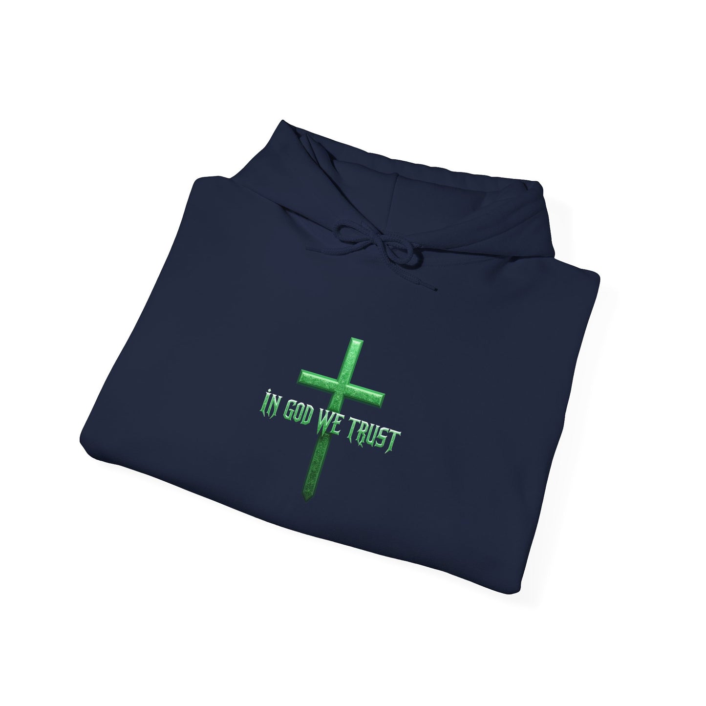 In God We Trust - Women's Christian Hoodie (Green Design)
