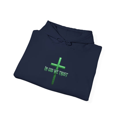 In God We Trust - Women's Christian Hoodie (Green Design)