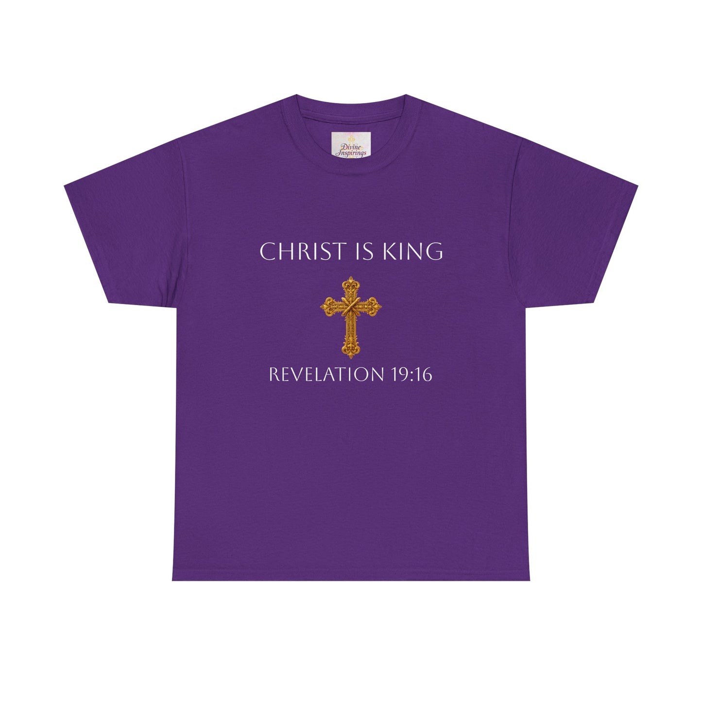Christ is King Women’s Christian Tee (White Lettering)