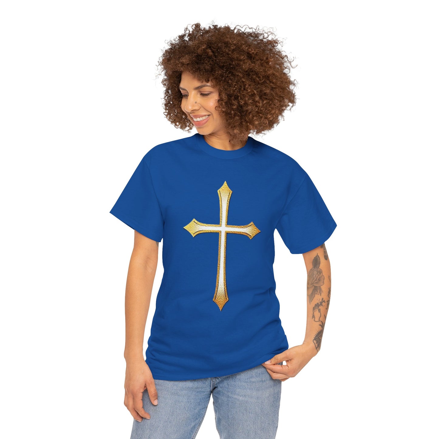 Gold Cross Tee – Women's Christian Apparel