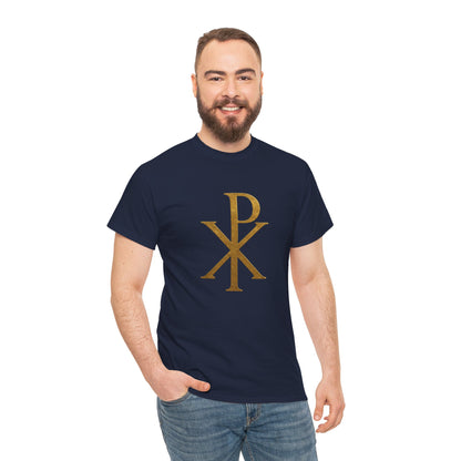 Chi Rho (Gold) - Men's Christian T-Shirt