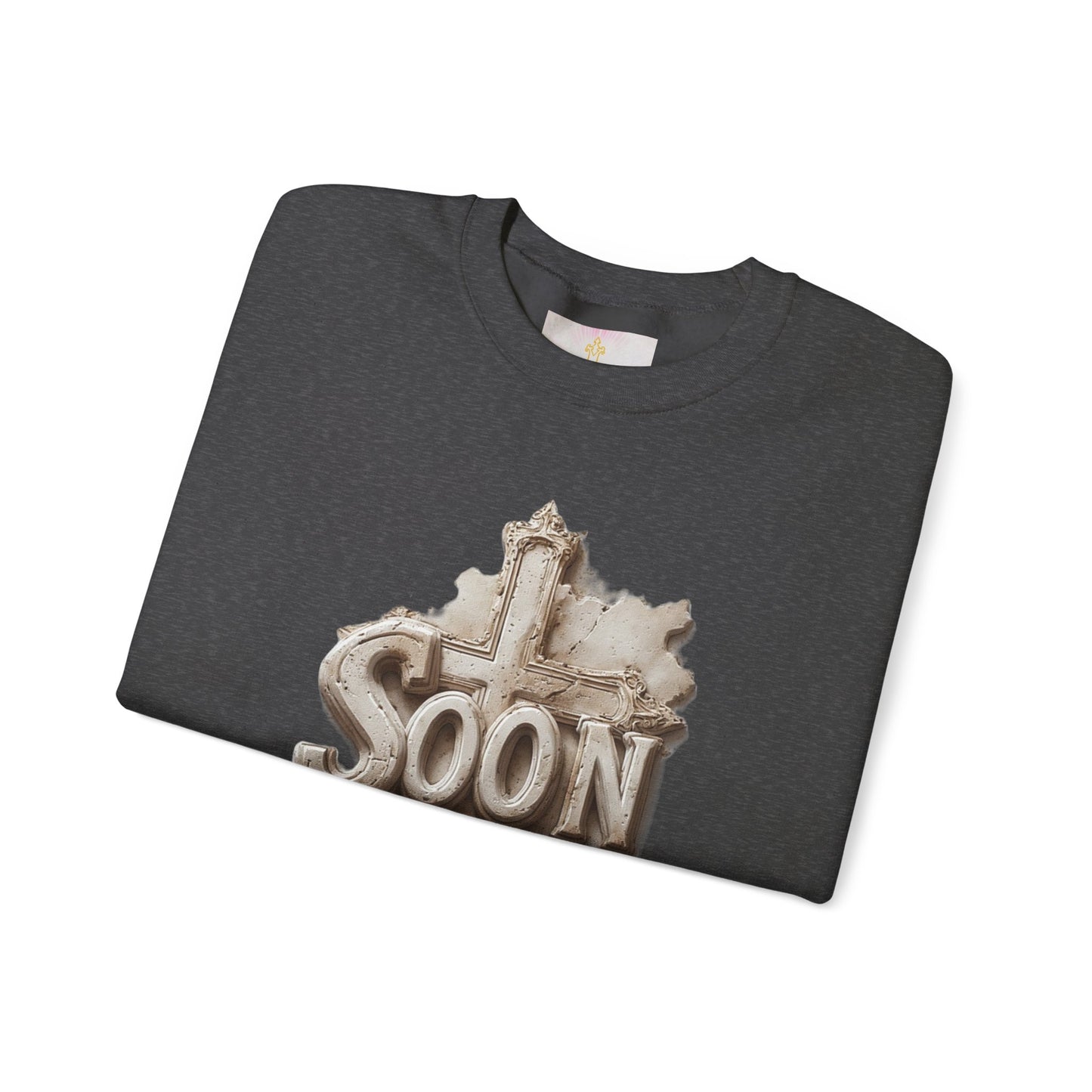 “Soon” Cross Men’s Christian Sweater – Living Testimony