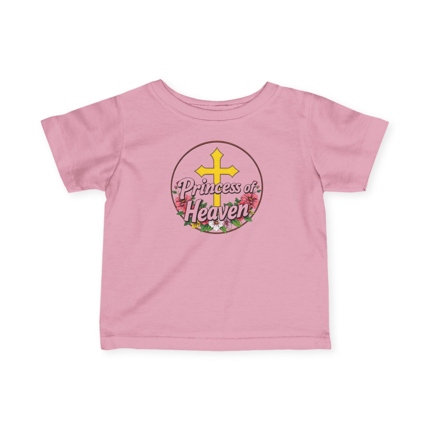 Infant Girls’ “Princess of Heaven” Christian T-Shirt – Faith-Inspired Baby Tee