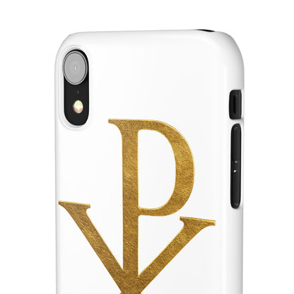 White Chi Rho Snap Case for iPhone – The Way, Truth & Life
