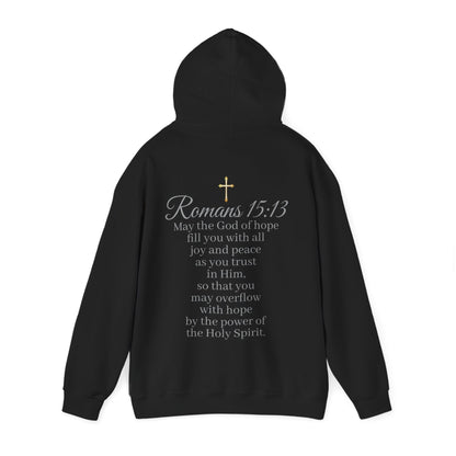 Women’s “Hope” Hoodie – Inspirational Scripture Pullover | Romans 15:13