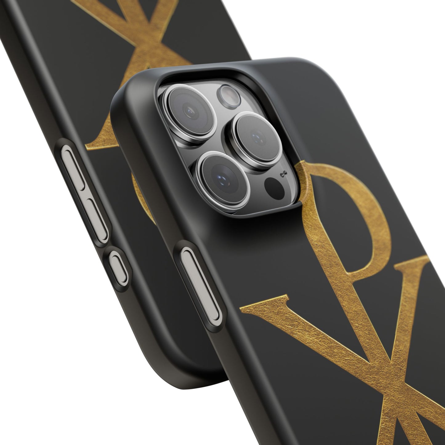 Black Chi Rho Snap Case for iPhone – The Way, Truth & Life