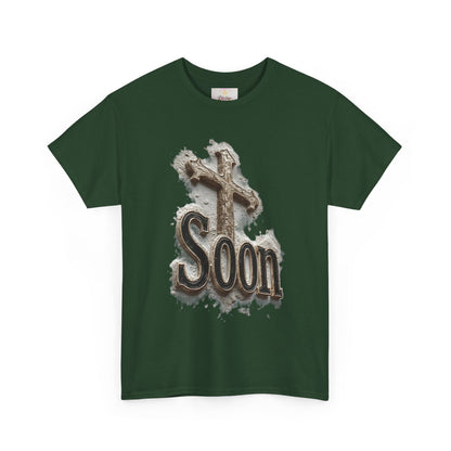 Soon: The Coming King Cross Tee – Men’s Faith Shirt