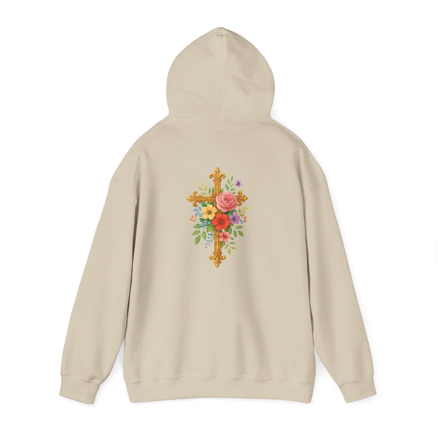 Floral Cross Women’s Christian Hoodie