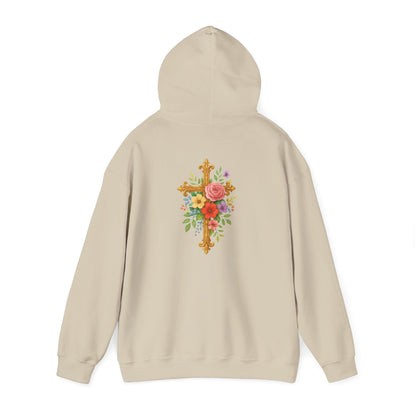 Floral Cross Women’s Christian Hoodie