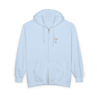 Amen in Motion – Women’s Zip-Up Hoodie (Black Logo)