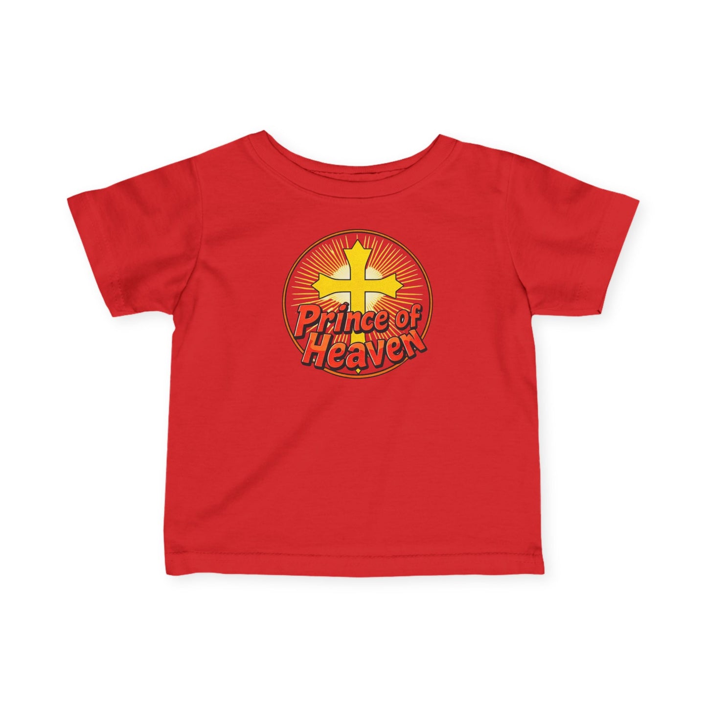 Infant Boys’ “Prince of Heaven” Christian T-Shirt – Soft Faith-Inspired Baby Tee