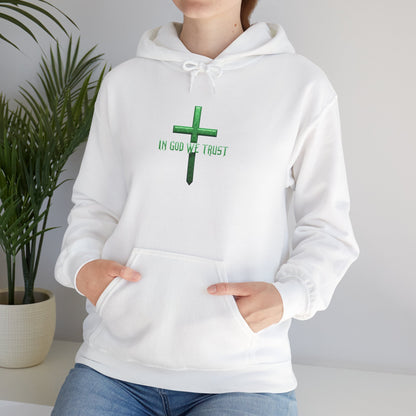 In God We Trust - Women's Christian Hoodie (Green Design)