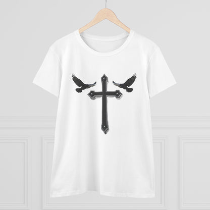 Fed by Faith – Cross & Crows Women’s Tee