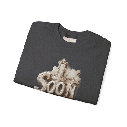 “Soon” Cross Women’s Sweatshirt – Wrapped in Hope