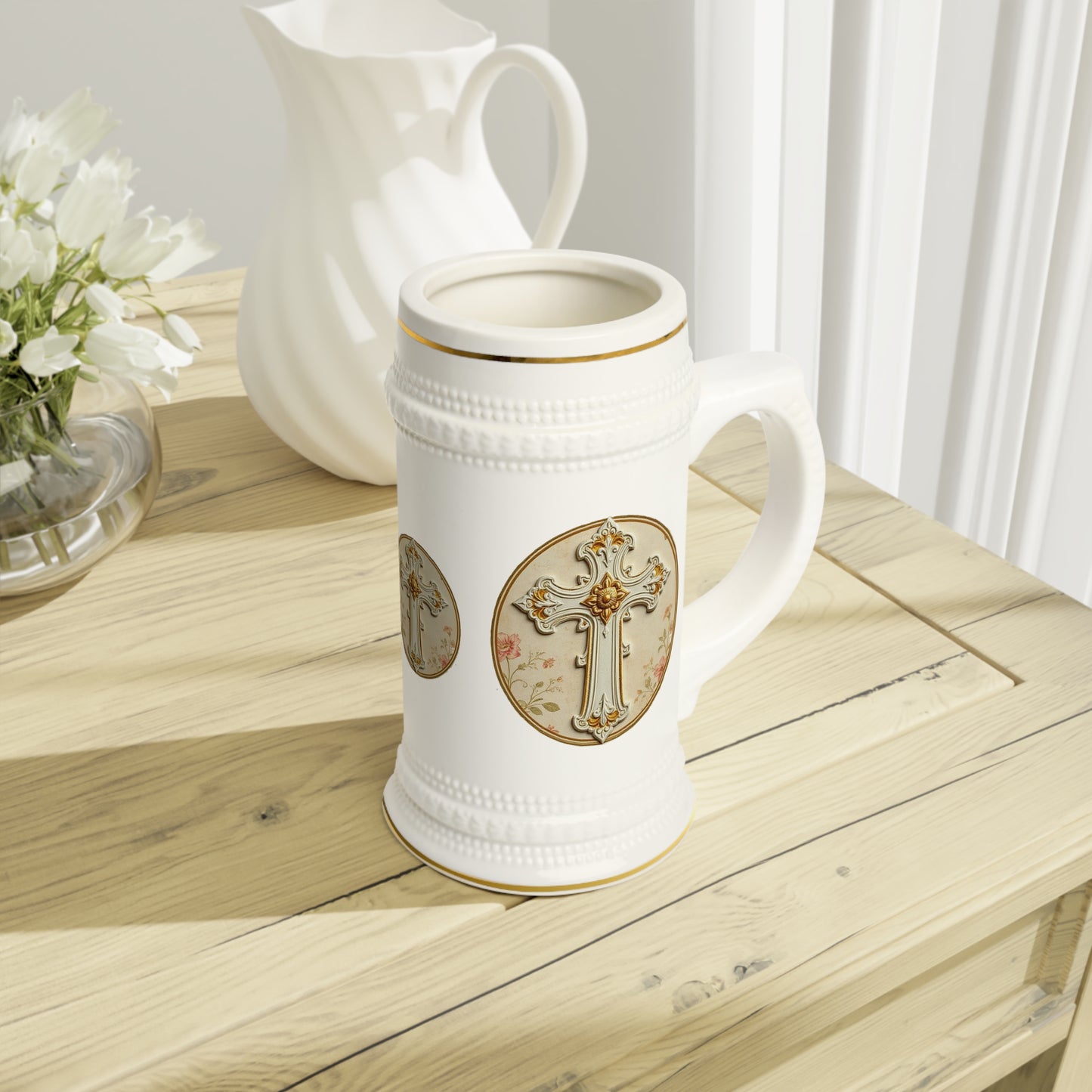 Ornate Cross Stein – Bold Faith Design