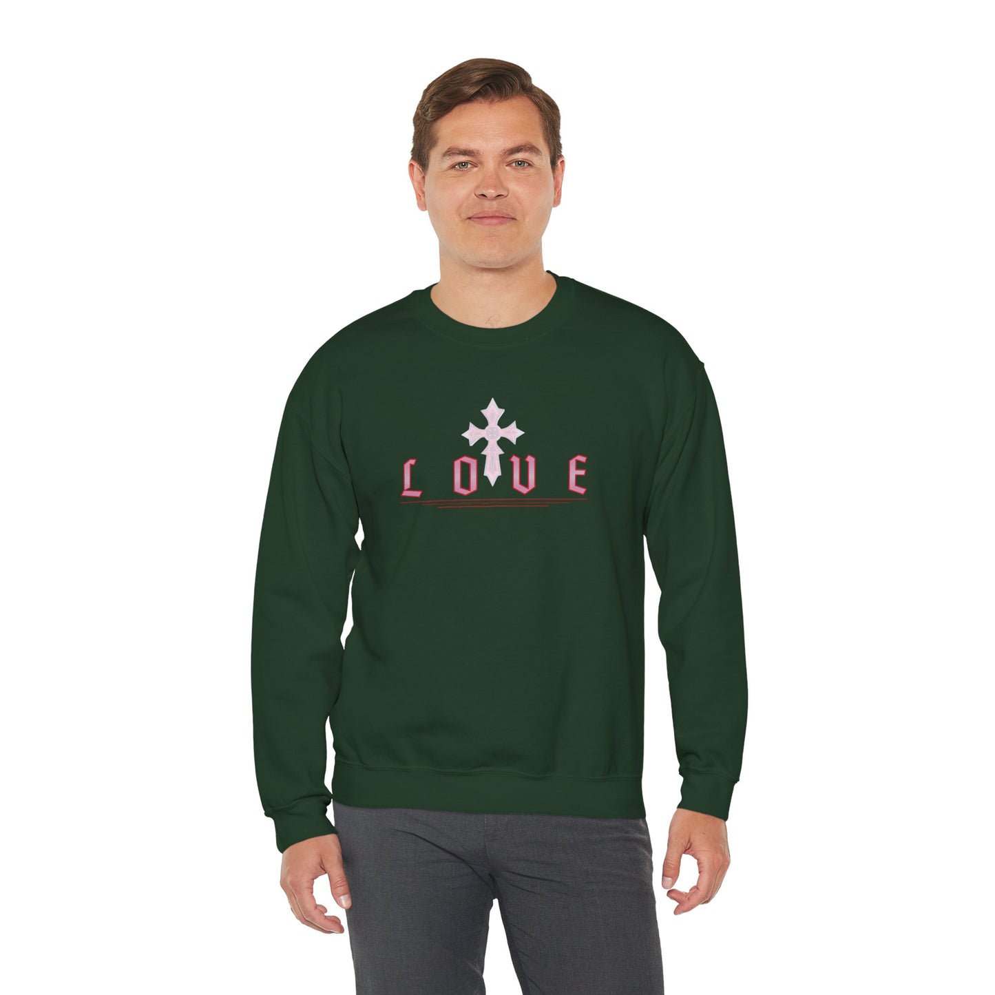 Fearless Love Men’s Sweater – Courage in Faith
