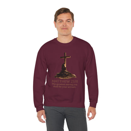 Humble Servant - Men's Christian Sweatshirt (Front Design)