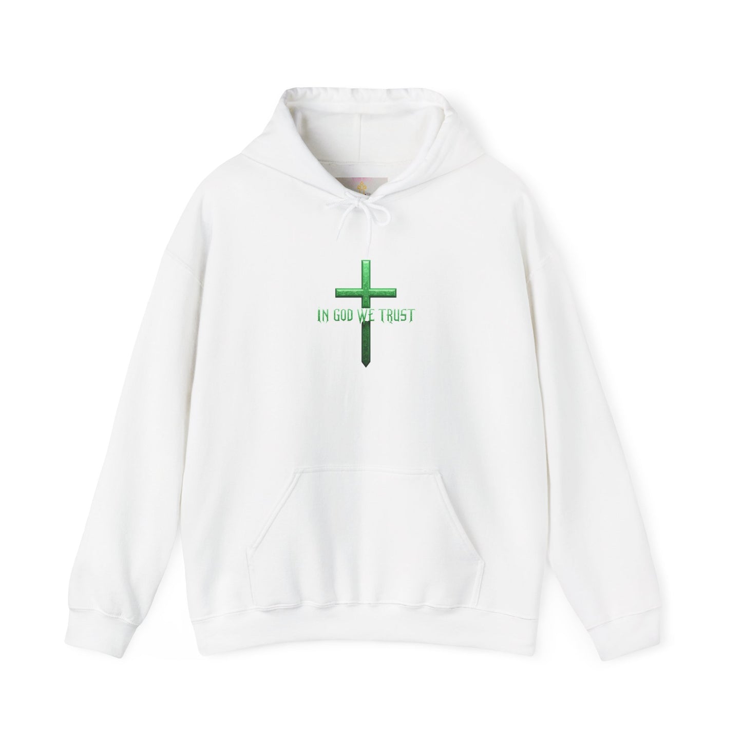 In God We Trust - Women's Christian Hoodie (Green Design)