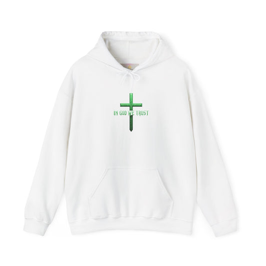 In God We Trust - Women's Christian Hoodie (Green Design)