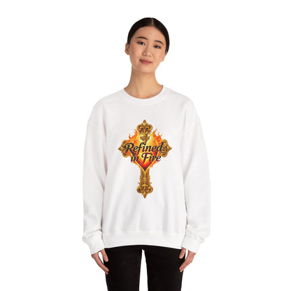Refined in Fire - Women's Ornate Christian Sweatshirt