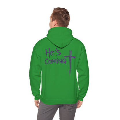 Prepare the Way – "He's Coming" Christian Men's Hoodie