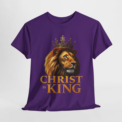 Christ Is King – Lion & Cross Men’s Christian Tee