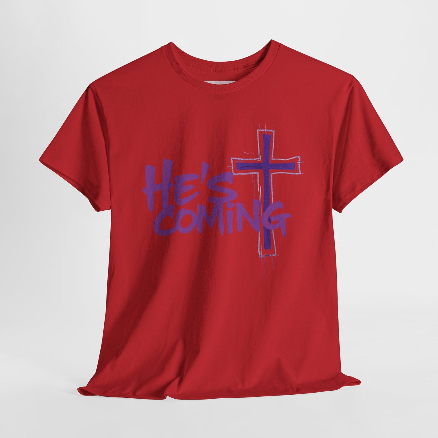 Bold Faith Men’s T-Shirt – “He’s Coming” Prophetic Christian Apparel