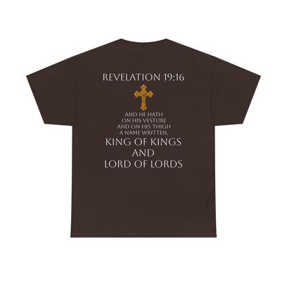 Christ is King Women’s Christian Tee (White Lettering)