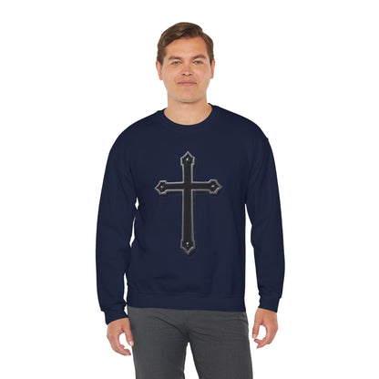 Black Cross Men’s Christian Sweatshirt