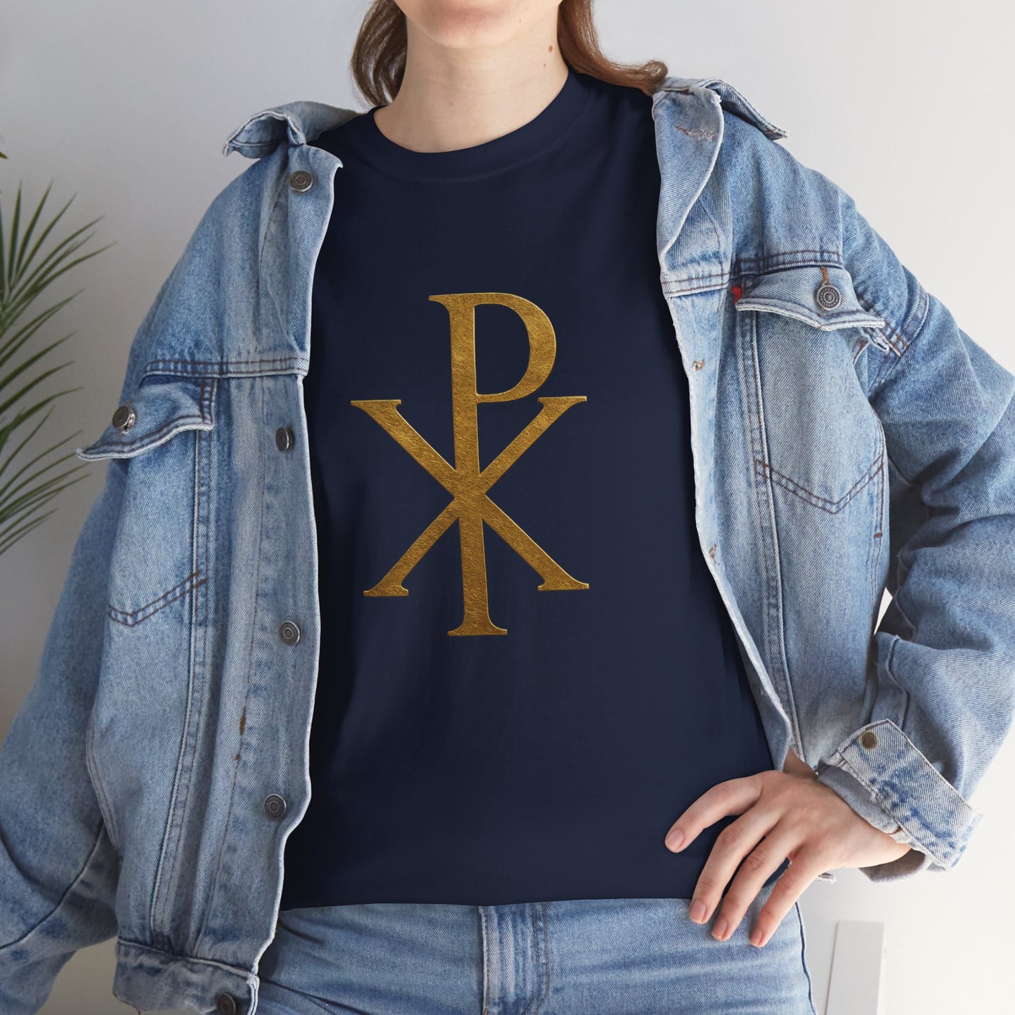 Chi Rho (Gold) - Women's Christian T-Shirt