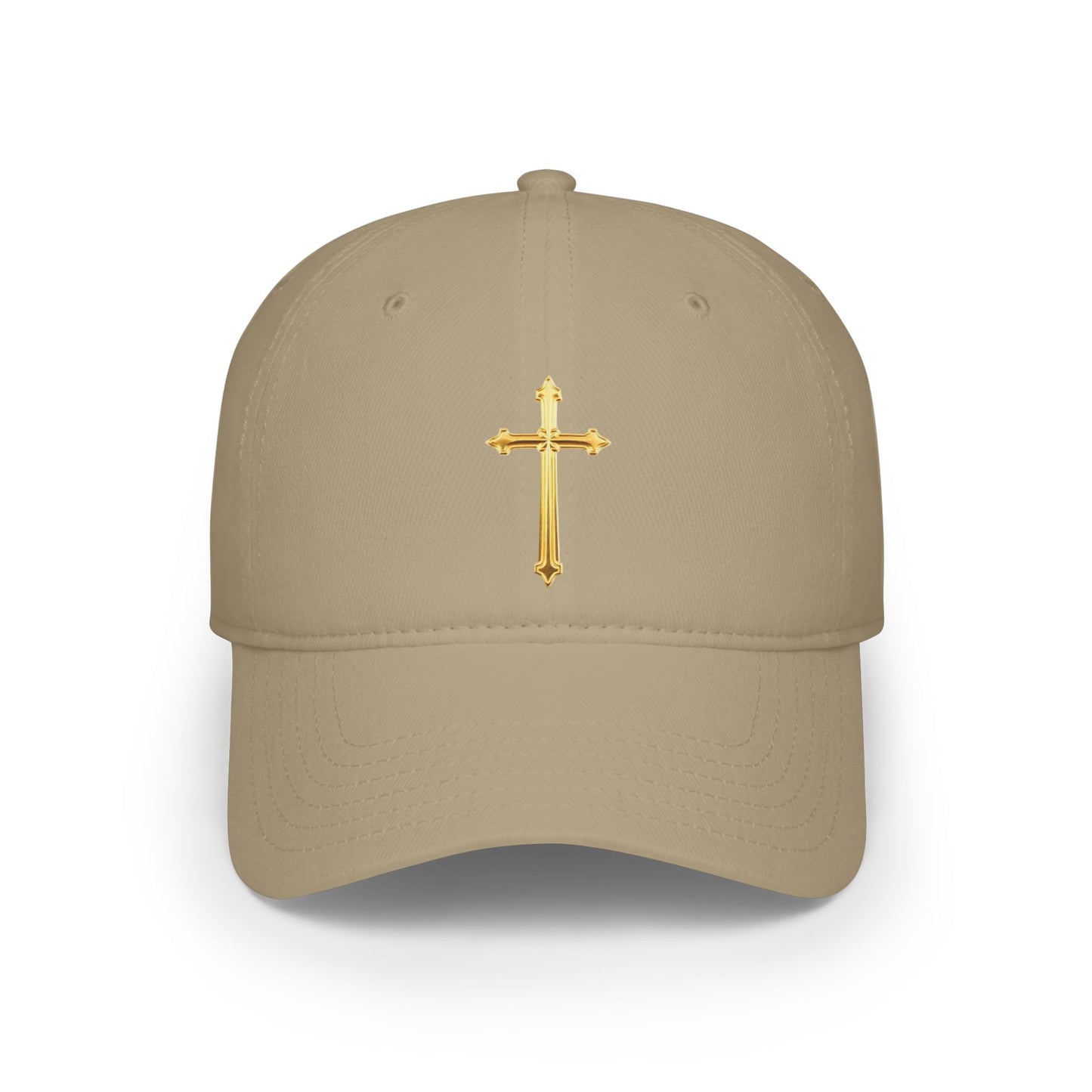 Gold Cross Baseball Cap – Faith-Inspired Adjustable Hat