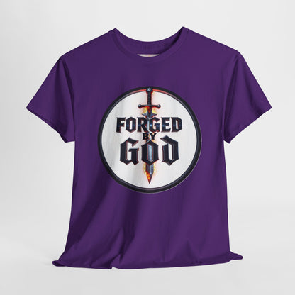 Forged by God Men’s Christian T-Shirt – Strength in Faith Apparel