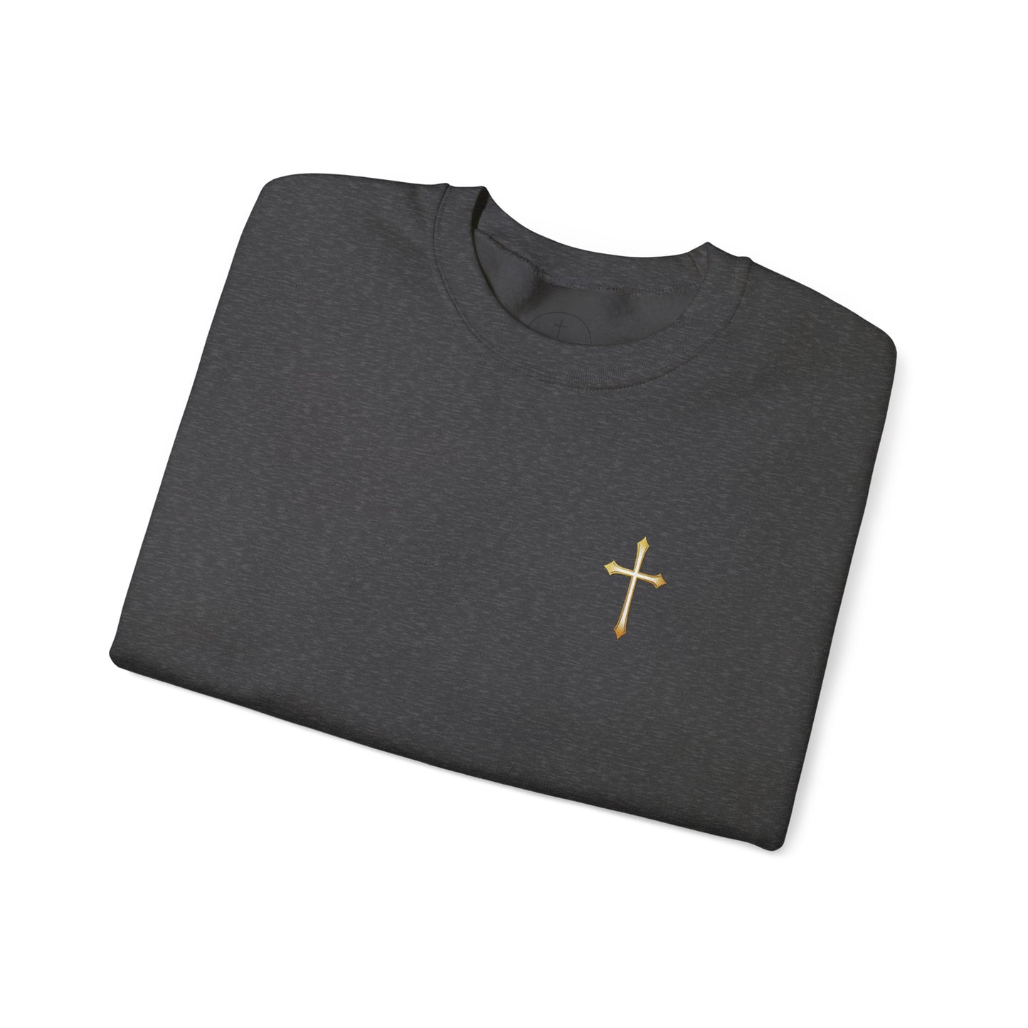Elegant Gold Cross Men's Sweatshirt