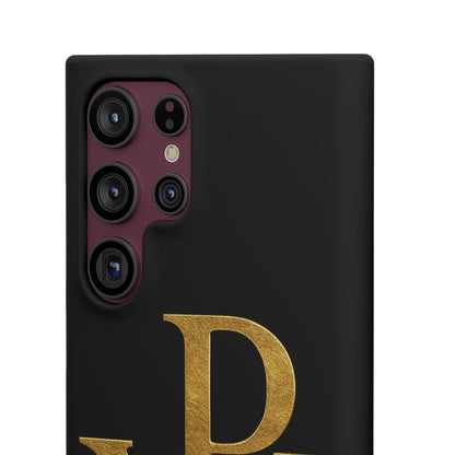 Our Eternal Hope in Christ - Black Chi Rho Snap Case for Samsung