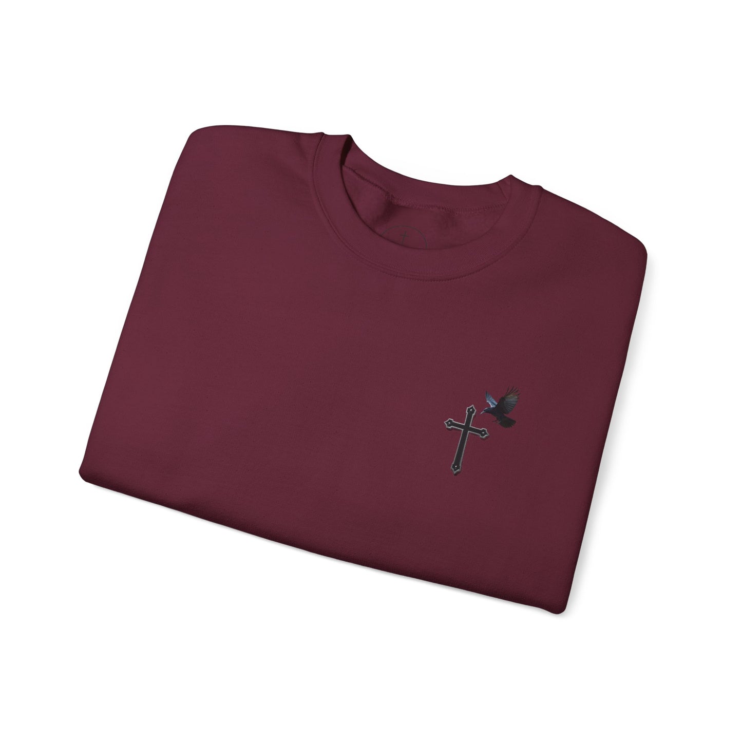 God’s Grace: Cross & Ravens Men's Sweatshirt