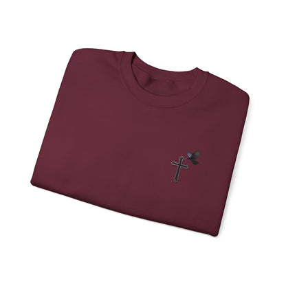 God’s Grace: Cross & Ravens Men's Sweatshirt