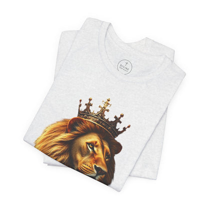 Christ is King Crowned Lion Tee – Inspirational Christian Shirt