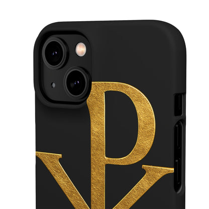 Black Chi Rho Snap Case for iPhone – The Way, Truth & Life