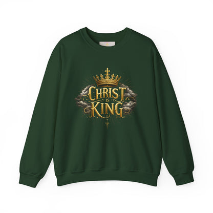 Christ is King (Gold) - Women's Christian Sweatshirt