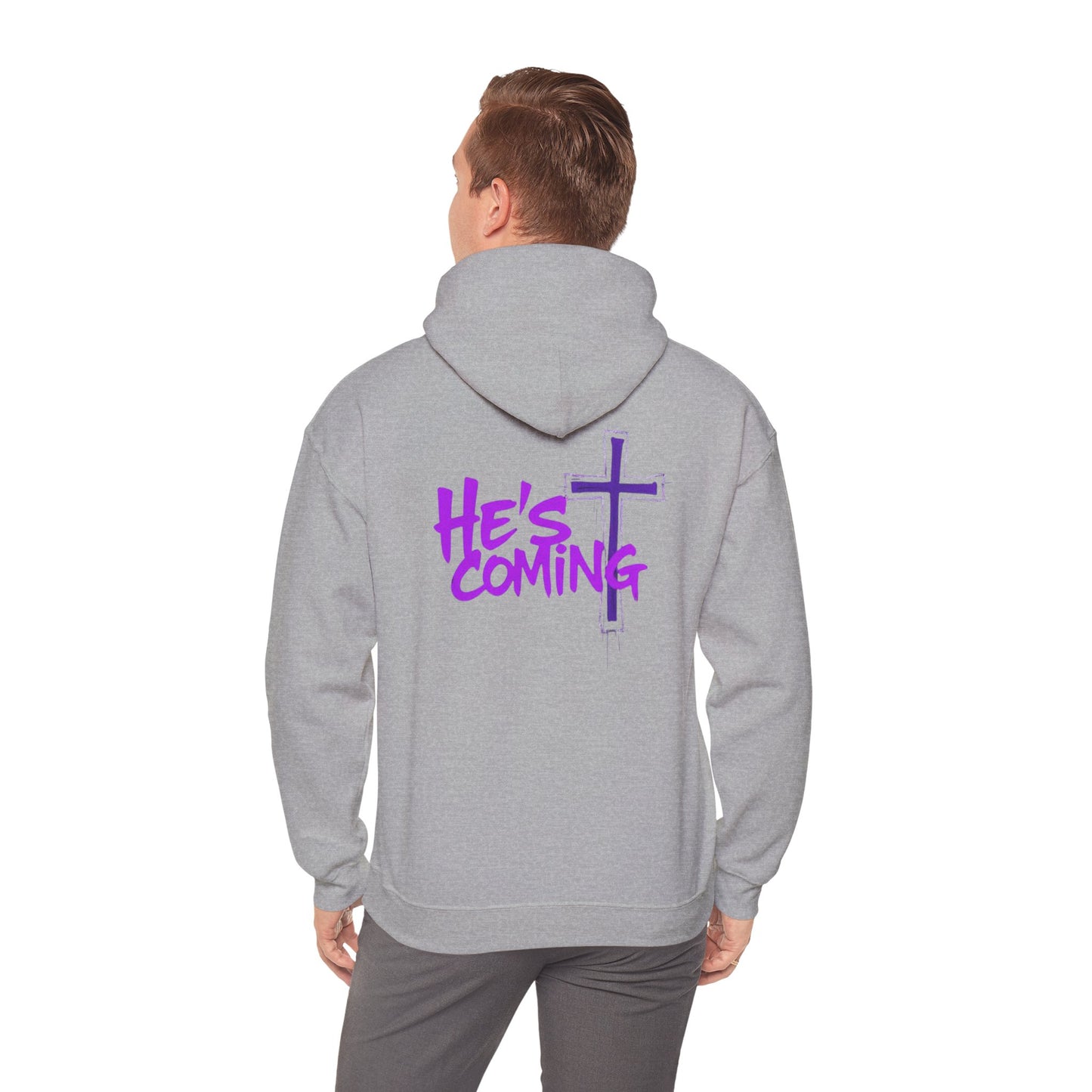 He’s Coming Men’s Christian Streetwear Hoodie