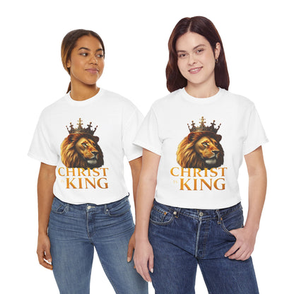 Christ Is King – Lion & Cross Women’s Christian Tee