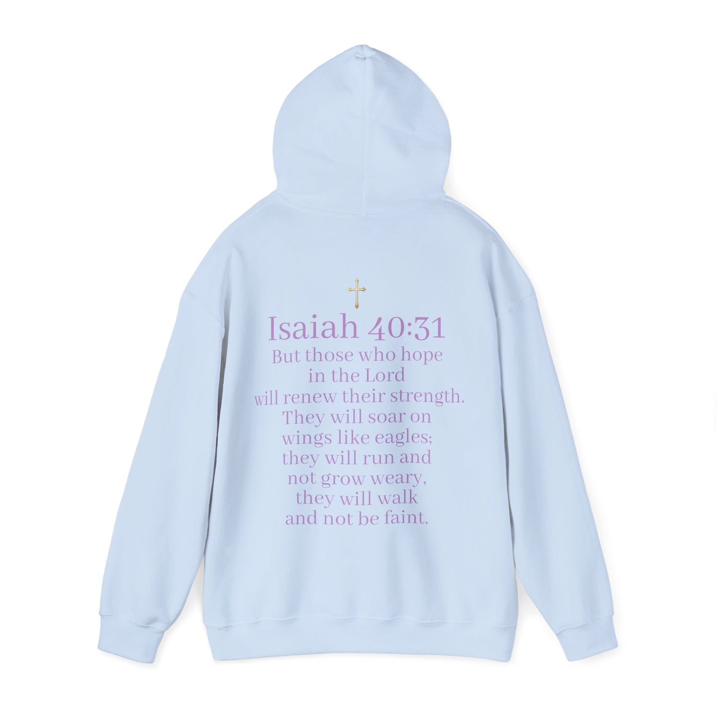 Men’s “Hope” Hoodie – Bold Scripture Pullover | Isaiah 40:31