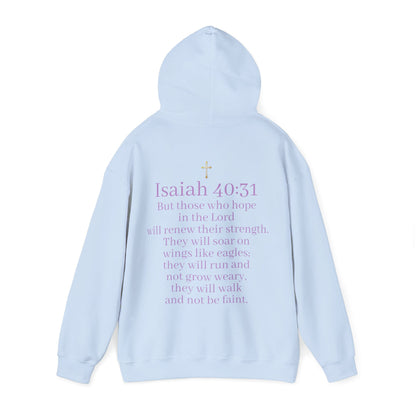 Men’s “Hope” Hoodie – Bold Scripture Pullover | Isaiah 40:31