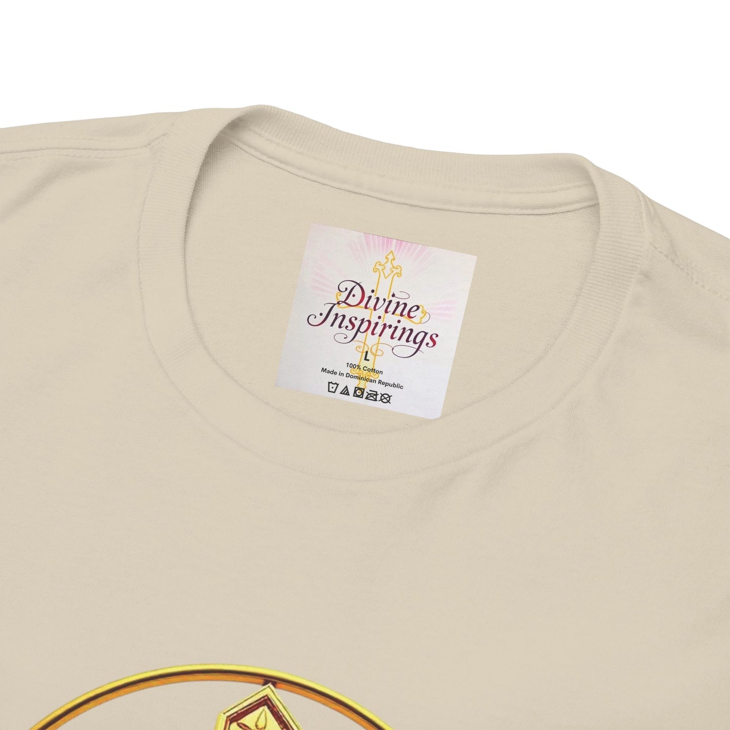 Men’s Romans 10:9 Christian T-Shirt – Jesus Is Lord & He Is Risen (Dark Lettering)