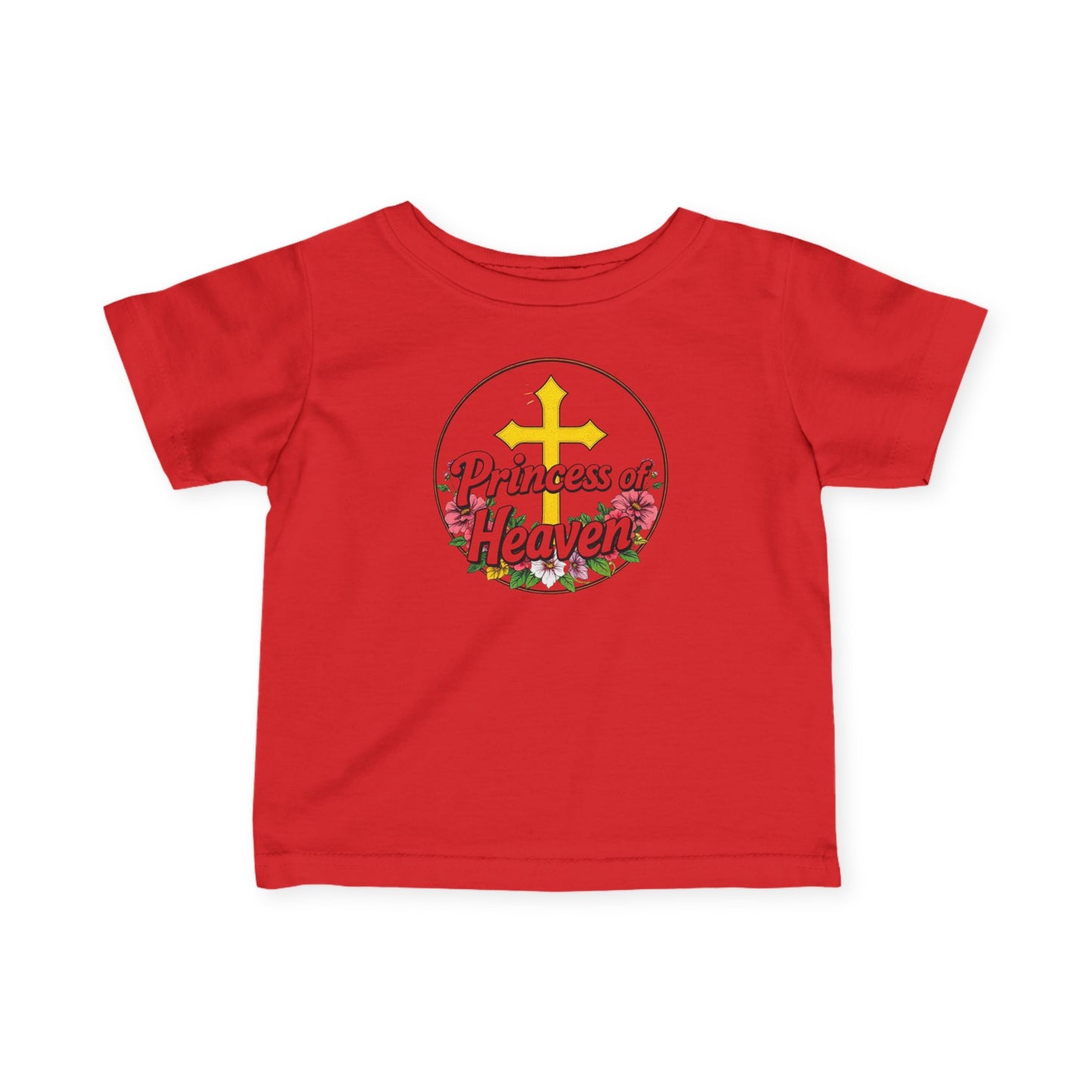 Infant Girls’ “Princess of Heaven” Christian T-Shirt – Faith-Inspired Baby Tee
