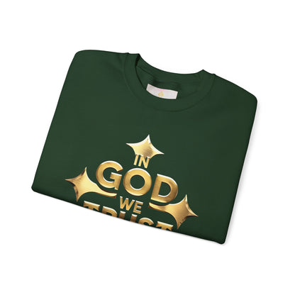 In God We Trust (Gold) - Women’s Christian Sweatshirt