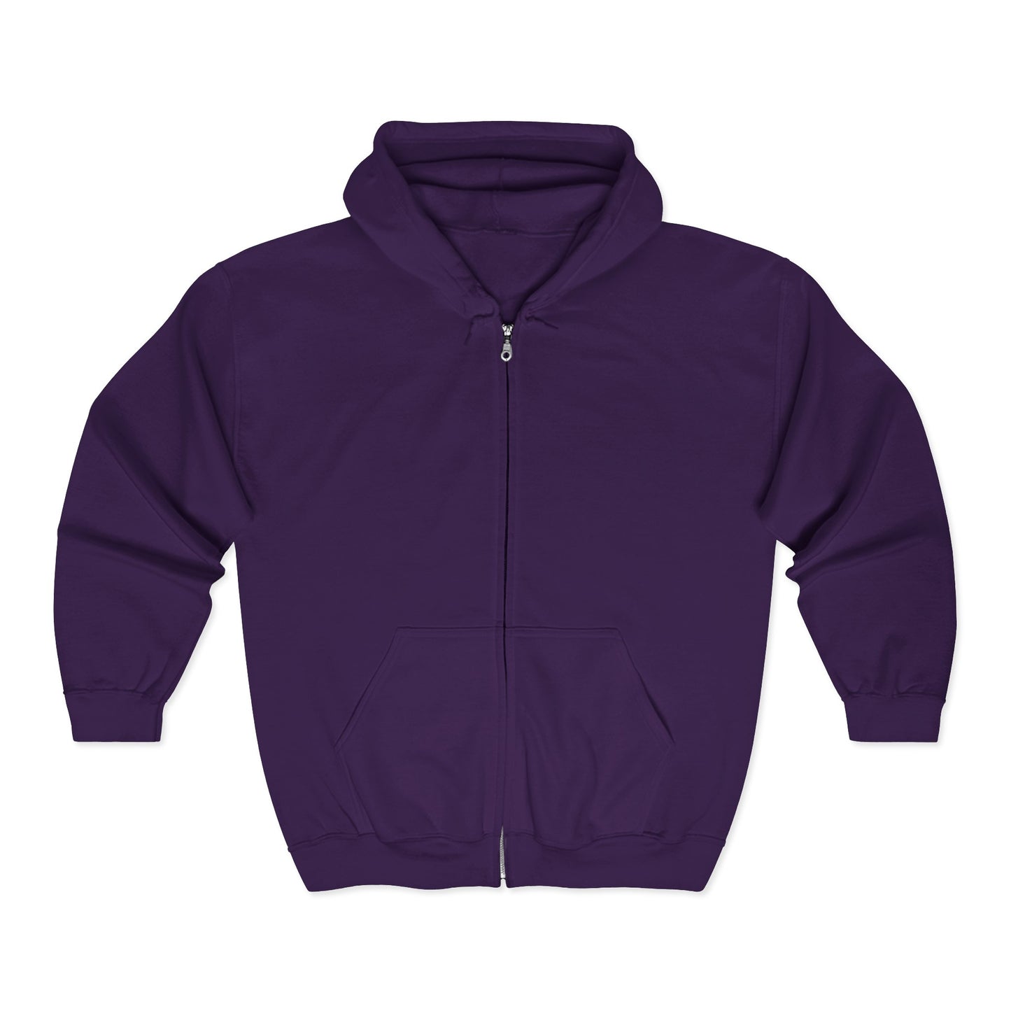 Anchored Journey – Men’s Classic Plain Zip-Up Hoodie (Light Label)