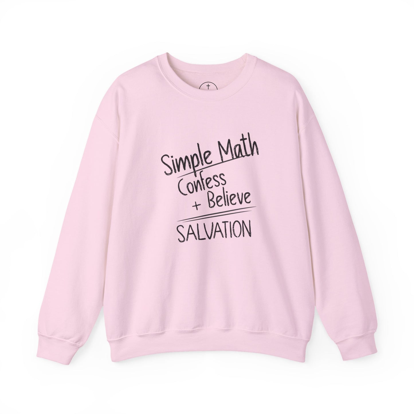 Simple Math Women’s Sweatshirt – Faith Pullover (Black Chalk)