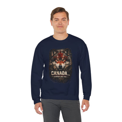Canada War Paint: Glorious and Free - Men's Sweatshirt